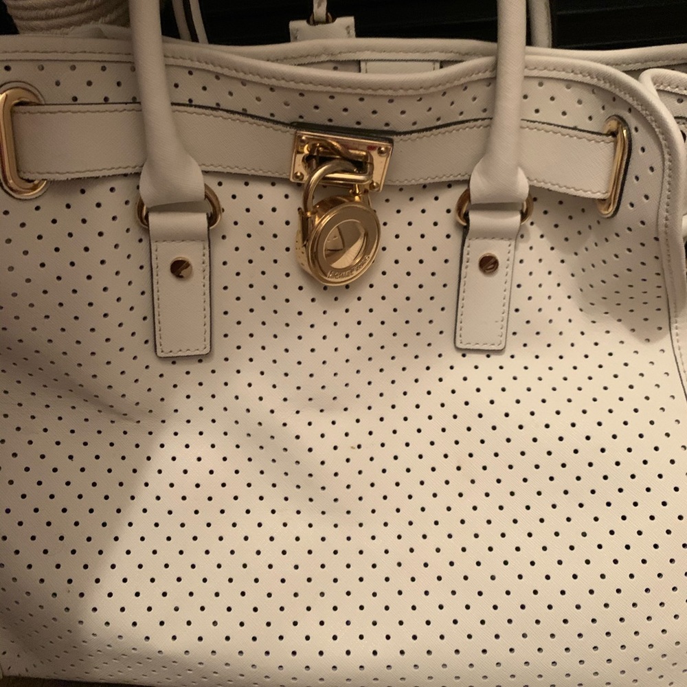 MK white purse